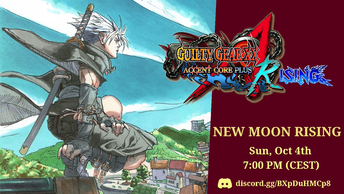 fitizen93's tweet photo. Happy to announce a BEGINNER Bracket for Guilty Gear AC +R on the 4th of October!
I've decided to make a dedicated server as it'll be a monthly, joining is required for bracket coordination.
A regular monthly is soon to follow.

Discord, signups &amp; stream link in replies👇 https://t.co/GPH643pC7G