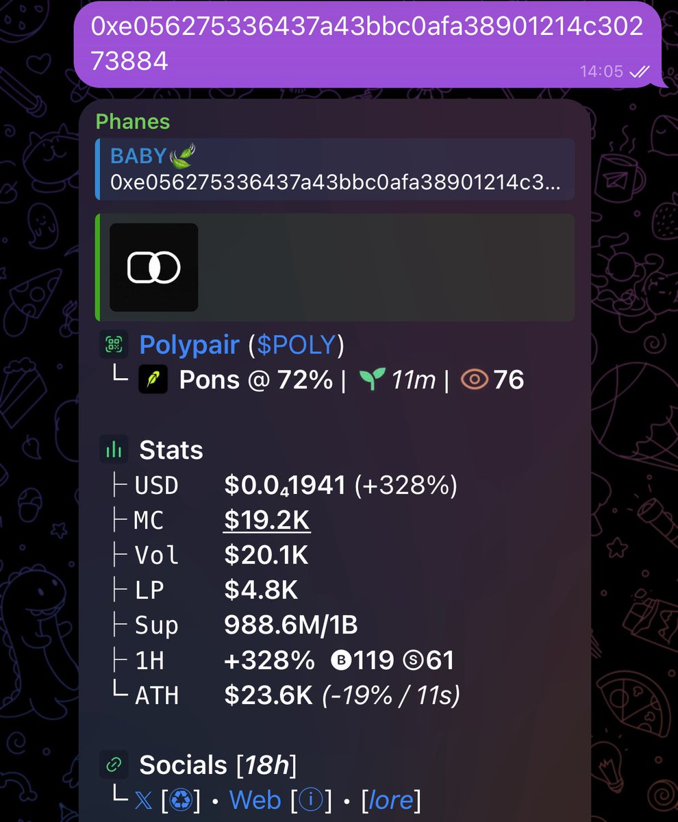 Sol_b33y's tweet photo. Watching $POLY
Ca::

0xe056275336437a43bbc0afa38901214c30273884 https://t.co/WKoSVGq6oH