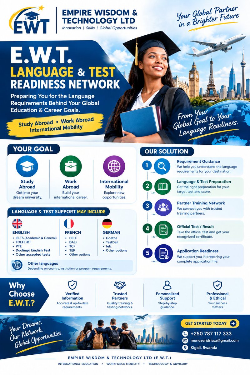 munezeridrissa's tweet photo. Application readiness 

#Africa
#AfricanStudents
#AfricanProfessionals
#AfricanYouth
#AfricaToTheWorld
#GlobalOpportunities
#InternationalEducation
#InternationalMobility
#StudyAbroad
#WorkAbroad
#GlobalCareer
#InternationalStudents
#Kenya
#Uganda
#Tanzania
#Burundi
#DRC https://t.co/W0Bz0pTdLb