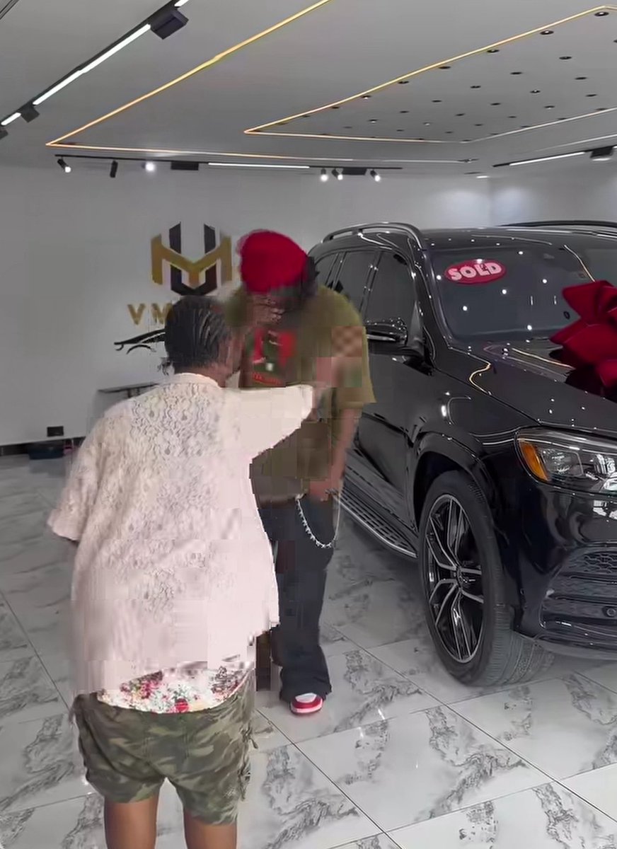 proxy63s's tweet photo. Popular skit maker trench boy  sheds tears of joy after finally acquiring his dream Mercedes. https://t.co/Wcj3p7XDJN