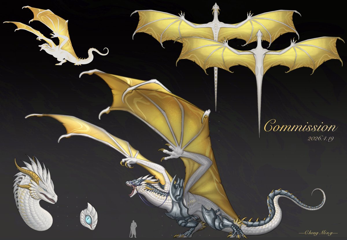 ChongMing0322's tweet photo. Commission.The first one is the private setting of DND. #dragon #digitalpainting https://t.co/8K5zh8uFBV