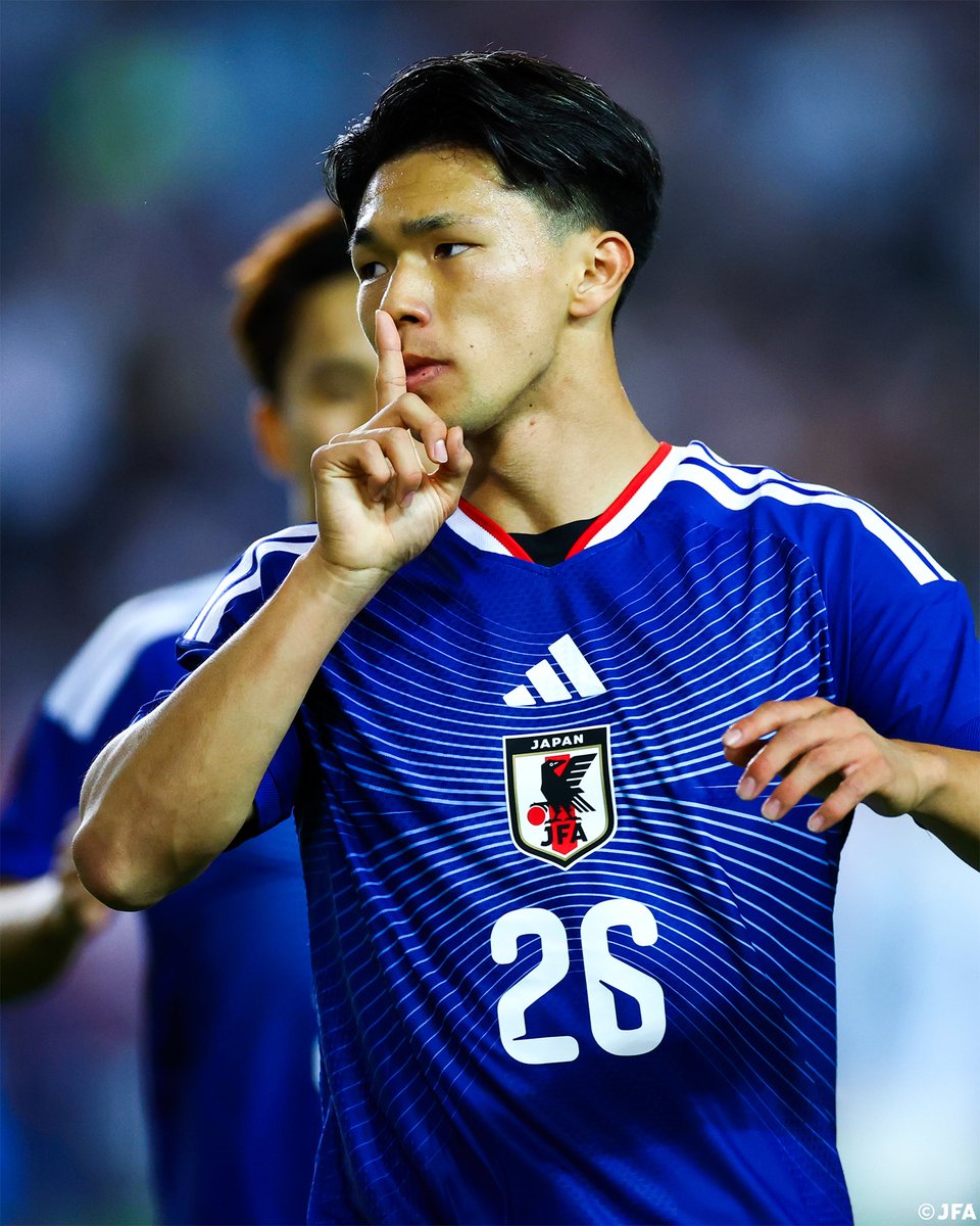 jfa_samuraiblue's tweet photo. 𝙎𝙃𝙄𝙊𝙂𝘼𝙄 𝙆𝙀𝙉𝙏𝙊🇯🇵

日本代表初ゴールは、貴重な後半アディショナルタイムでの勝ち越し弾💪

#SAMURAIBLUE #サッカー日本代表 https://t.co/JBRwzEWCuh