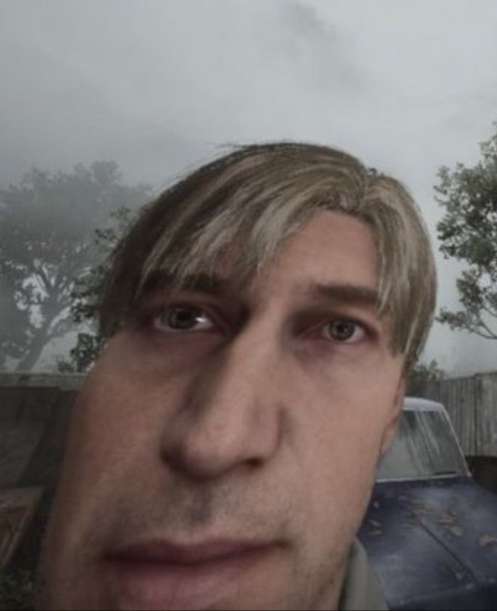 CoaldWarKid's tweet photo. Cregger’s SH be like 

James is screaming staring at the VHS of Mary when suddenly Pyramid Head appears in the room 

“Hey you” 

“Me?” 

“Yeah you, crying guy. Uh…I’m gonna rape you” https://t.co/i38c2LhjTx
