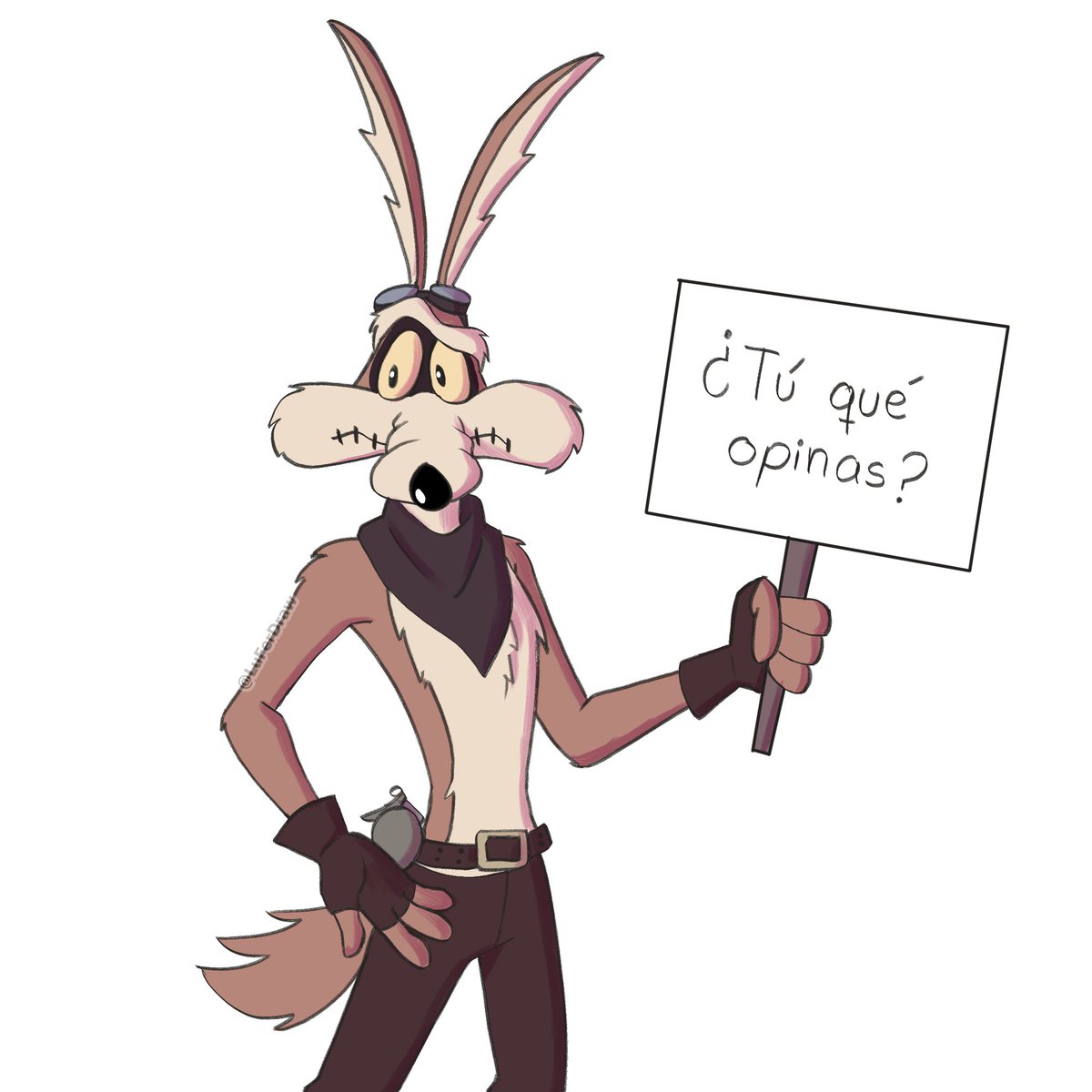 LuFerDraw's tweet photo. Póngale más ropa al coyote!! 🗣️

#wileroad #roadrage #wilerunner https://t.co/wbsR0Hitsa