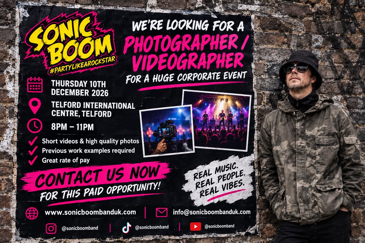 SonicBoomBand's tweet photo. A double header autumn 🍂 wedding weekend ! New paid opportunity available - see advert and we have a public show at the @Malthouse1854 #sonicboomband #partylikearockstar #weddings #partyband #AutumnStyle #septemberlove #corporateband https://t.co/AH06YoWRCz