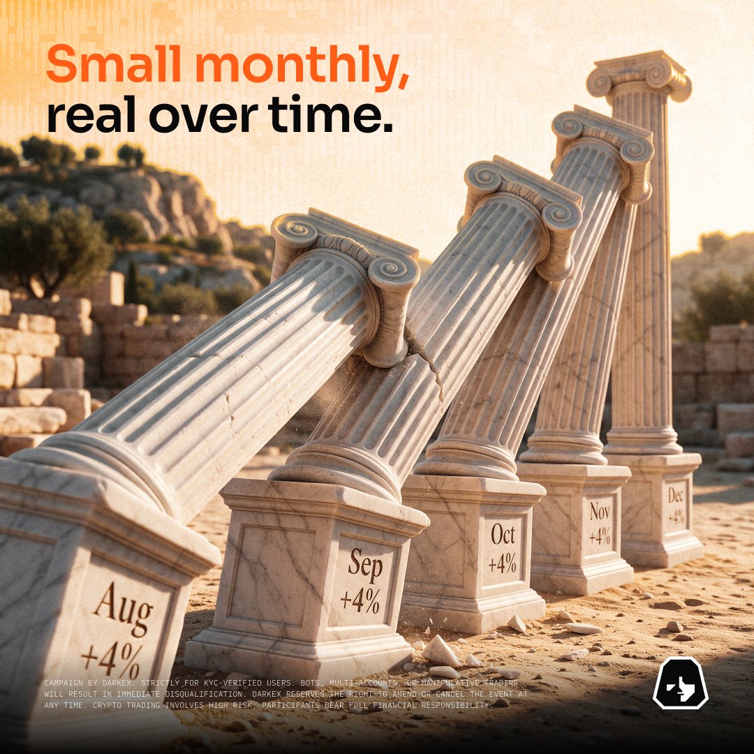DarkexGlobal's tweet photo. Small monthly, real overtime.
Stake and earn up to 4% monthly on eligible assets. https://t.co/P5qaMG2JQT