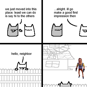 nuttimeister's tweet photo. hello neighbour https://t.co/4iWSLtK0tI