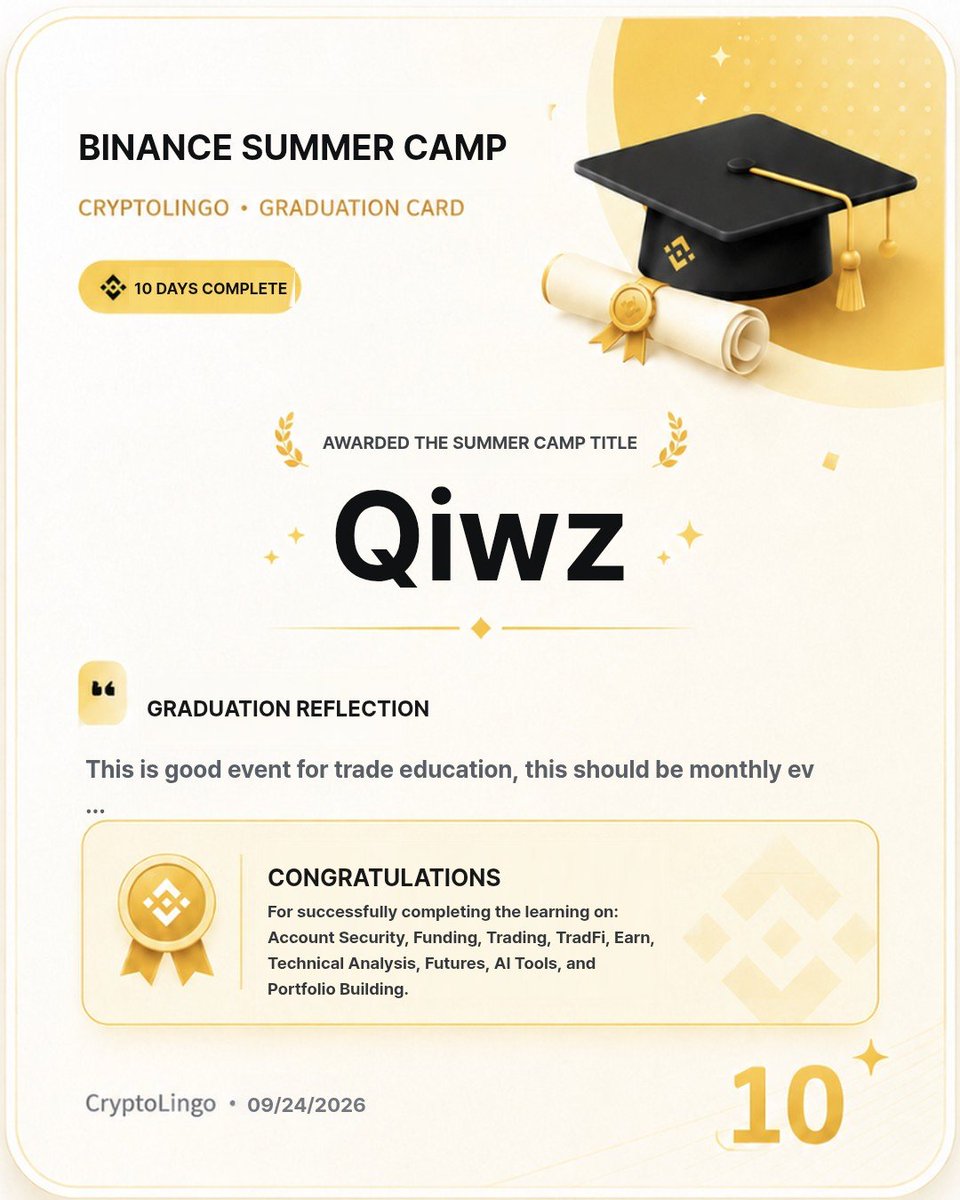 0xbera_L0's tweet photo. i'm completed all 10 days of CryptoLingo Summer Camp! This is good event for trade education, this should be monthly event 🙂
 https://t.co/zv06lDLeq7

#BinanceSummerCamp https://t.co/Ih5RVq5UuJ