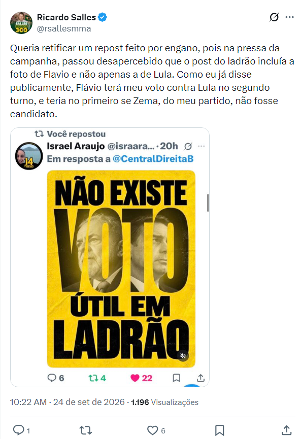 pamcosta21's tweet photo. Agora vem: "pois na pressa da campanha" 

FORA SALLES. FORA!!!! https://t.co/c7wvz1m1NY