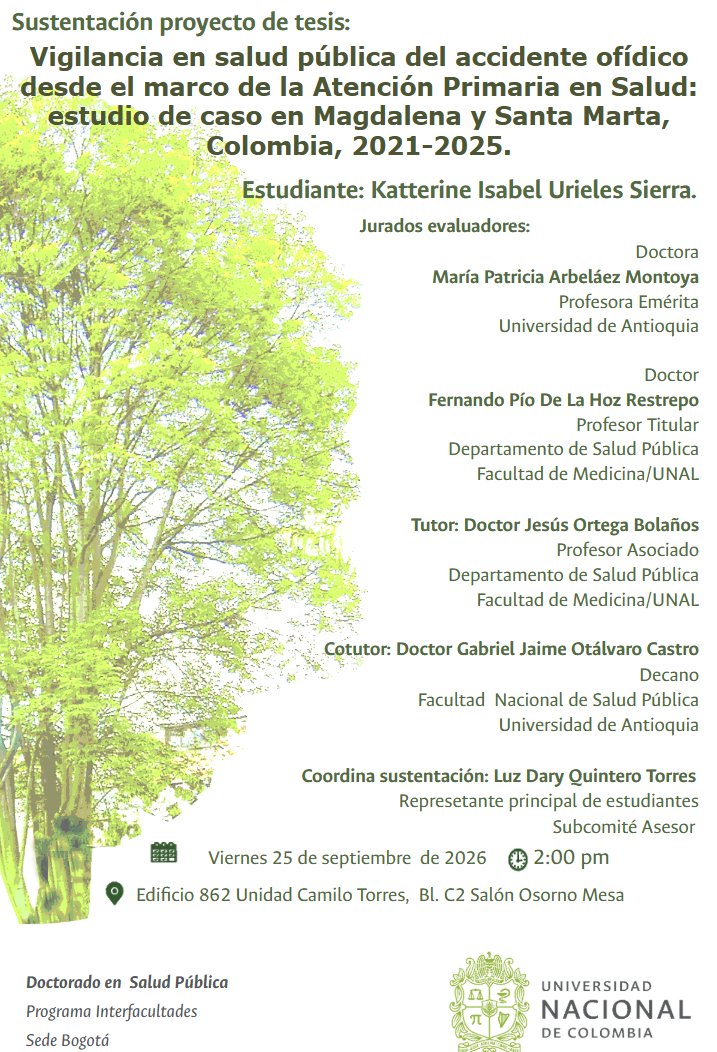 Docisp's tweet photo. Los invitamos a participar en la sustentación del proyecto de tesis, presentado por nuestra estudiante Katterine Isabel Urieles Sierra.
Transmisión YouTube: https://t.co/MGVGQP2PTl https://t.co/tLh0lSTnv5