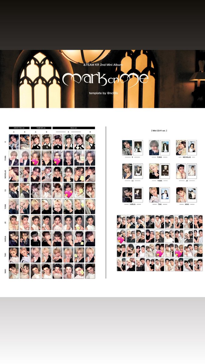 bhwpg1zKpoYxUKG's tweet photo. &amp;TEAM Mark on Me MoMトレカ 交換

【譲】画像1

【求】 画像2💖、画像3、過去EJトレカ、買取

郵送希望です！
お心当たりのある方はお気軽にお声掛けくださいㅠ  ̫ㅠ
#andTEAM交換 #andTEAM_交換 https://t.co/G7N4MWZyqL