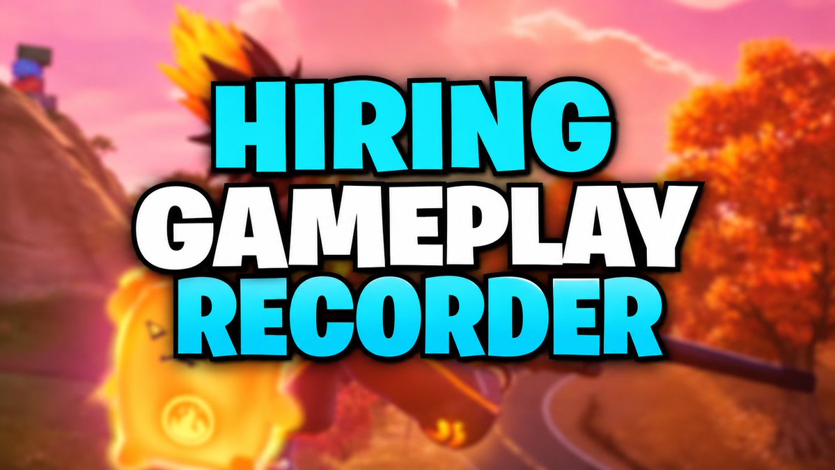 BlueUEFN's tweet photo. Looking for someone to help with Fortnite gameplay recording 🎮

Requirements:
• Available 2–3 hours/day
• Strong Fortnite knowledge
• Level 100 skin, or close
• Good PC for high-quality recording
• Reliable + quick communication
DM me with your setup and experience.
#Hiring #Fortnite #Roblox