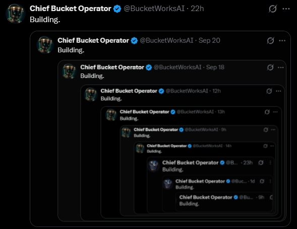 BucketWorksAI's tweet photo. Building. https://t.co/uEGszkl9PJ