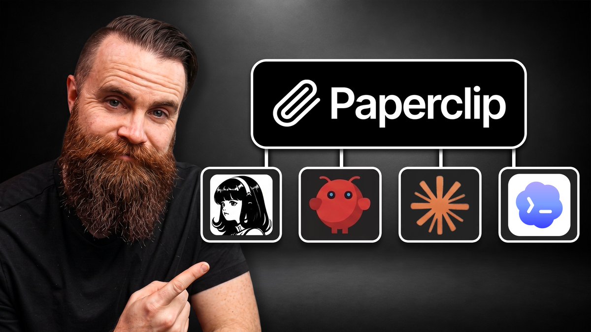 NetworkChuck's tweet photo. NEW VIDEO -----> this is my favorite meta-harness, the BEST way for your agents to talk to each other.

It's called Paperclip.

Any agent harness (Hermes, OpenClaw, Claude Code, Codex, Grok, LOCAL) can join your Paperclip company as EMPLOYEES and get real work done.

I built an IT department with it.

They solved my toilet problems.

(video below)

@papercliping @dotta