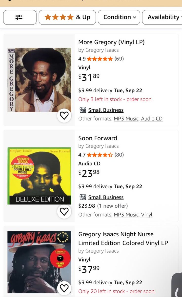 Tadsrecord's tweet photo. 🔥 KEEP THE REGGAE VIBES ALIVE! 🎶
From timeless classics to reggae favorites, add physical CDs to your collection. Shop now on Amazon! 💿
👉 https://t.co/9x7scpXdCp
#MusicCDs #ReggaeMusic #MusicLovers #CDCollection #Reggae #ShopAmazon #MusicCollection #TadsRecord https://t.co/vSC10PJGDq