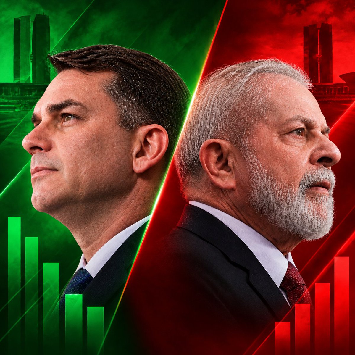HarigoSolo1's tweet photo. 🗳️ FUTURA: No 2º turno, Flávio Bolsonaro (PL) tem 49,4% das intenções de voto. Lula (PT) registra 43,7%.

▶️ Votos Totais
🔵 Flávio Bolsonaro (PL): 49,4%
🔴 Lula (PT): 43,7%
⚪️ Branco/Nulo/Não vai votar: 6,9% https://t.co/qqwQgJLryU