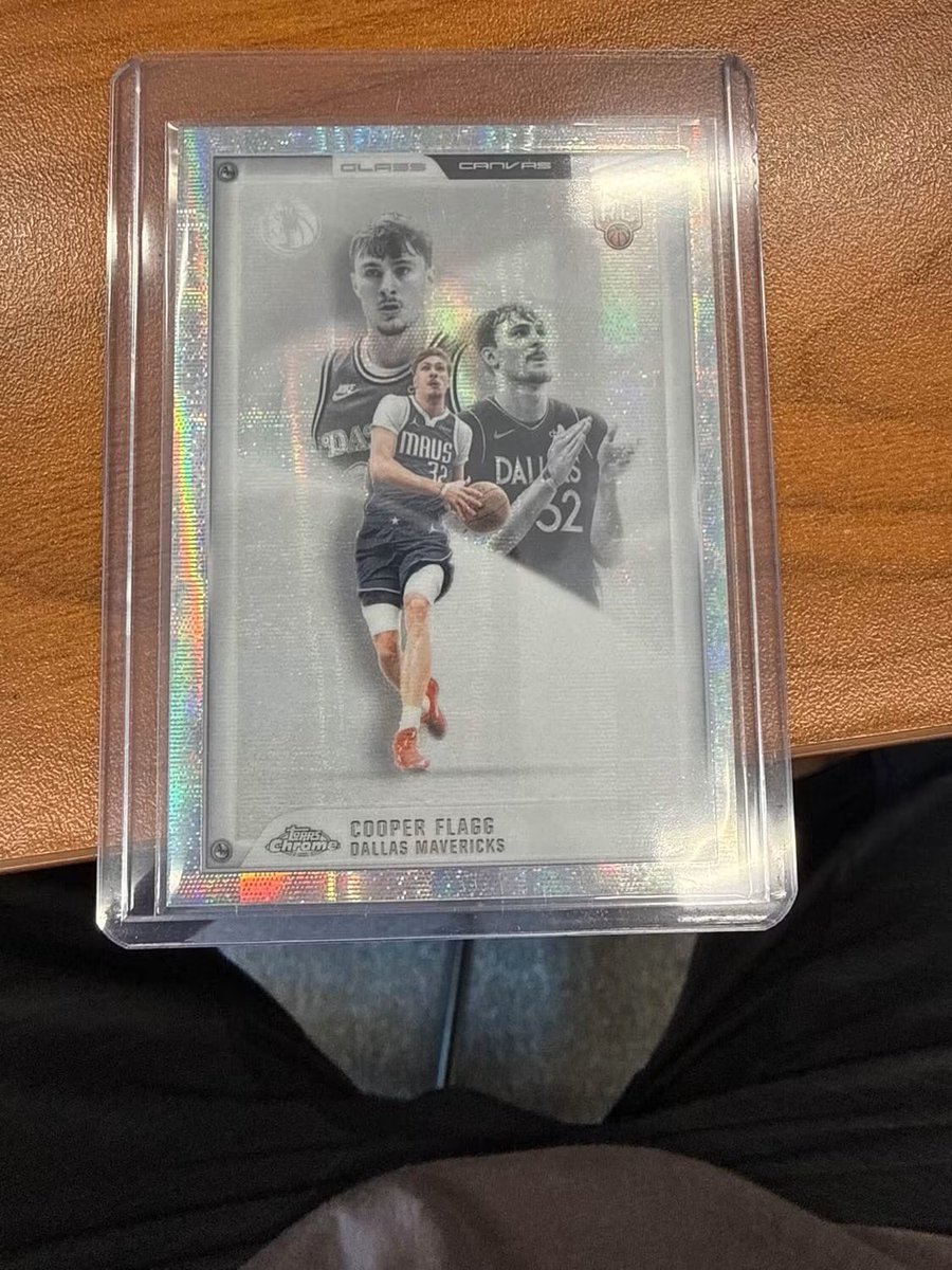 lctchuck's tweet photo. @LimitedCards @ThickSkullCards @westcards28 @TheShop_CC Does anybody want a Cooper Flagg Glass Canvas GC-23. Mint condition. 
Asking $1,100 shipped https://t.co/h963FF4SC7
