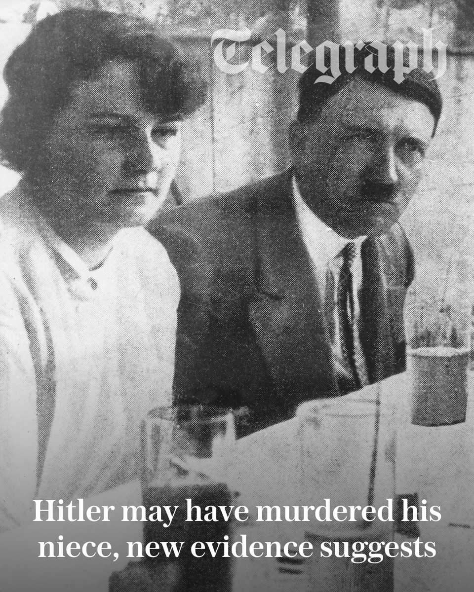 Telegraph's tweet photo. For 95 years, the death of Geli Raubal, Adolf Hitler’s niece, has officially been ruled a suicide.

However, new evidence suggests one of history’s most evil figures may have added another victim to the millions of lives he claimed ⬇️
https://t.co/1oFEGfPg1i https://t.co/4180DCpB6H