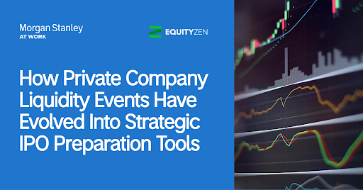 EquityZen's tweet photo. Company-sponsored liquidity events have evolved from standalone transactions into repeatable programs that help pre-IPO companies manage talent and prepare for going public. 

In a recent Q&A, Emiley Jellie, Managing Director and Head of Private Company Liquidity at Morgan Stanley, and Phil Haslett, Managing Director and Chief Strategy Officer of EquityZen, part of Morgan Stanley, provide insights on how leaders are leveraging tender offers and secondary trades to balance shareholder needs with long-term valuation strategy.

Read the full piece on Morgan Stanley at Work to explore how modern liquidity tools are shaping the path toward an IPO.

Article link:

https://t.co/d28nPPR9XX 

Not all pre-IPO companies will go public or be acquired, and not all IPOs or acquisitions are or will become successful investments. There are inherent risks in pre-IPO investments, including the risk of loss of the entire investment, illiquidity, and fluctuations in value and returns. Investors must be able to afford the loss of their entire investment. The information provided is intended for reference only and does not constitute a recommendation or personal financial advice.