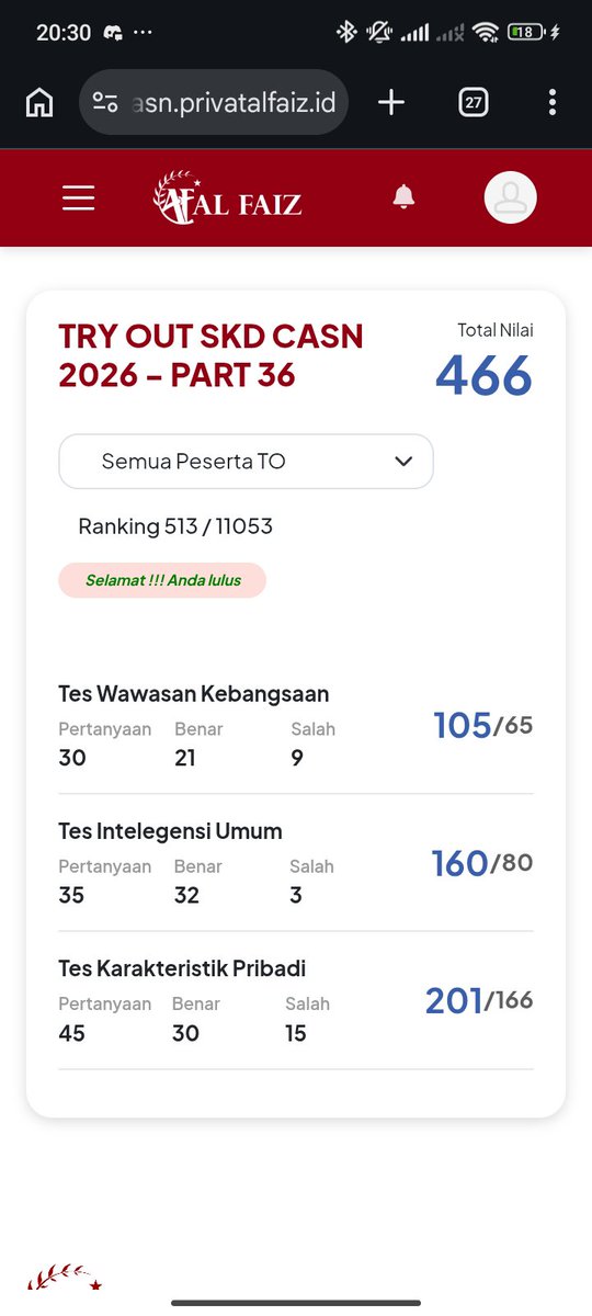 ak2_jt66988's tweet photo. Wkwkwk ke bantai TIU day 2, jenis soal beda jauh sama TO https://t.co/BrR437pVSi