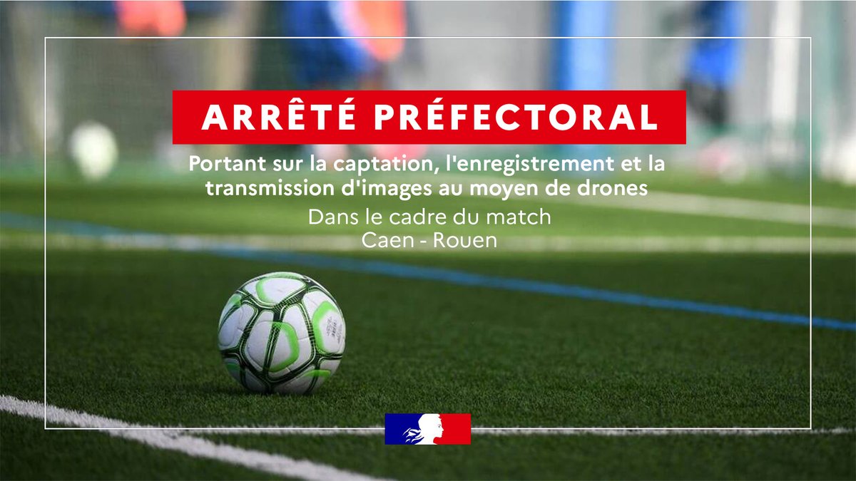 Image de Préfet du Calvados - ⚽ #Sécurité | Match Caen – Rouen
 
🚨 À l’occasion du match entre le SM Caen et le FC Rouen, qui se 