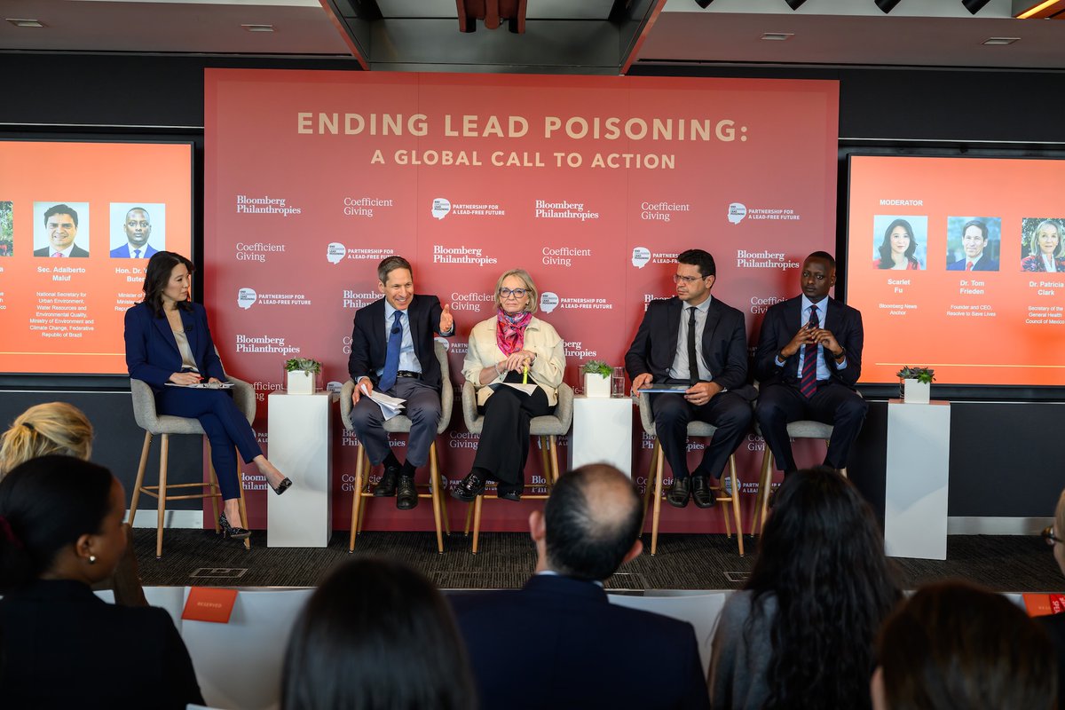 ResolveTSL's tweet photo. Lead poisoning is an avoidable tragedy with devastating health, environmental and economic costs.

This week, our president and CEO @DrTomFrieden joined @BloombergDotOrg, @coeff_giving, and Partnership for a Lead-Free Future to discuss the global burden of lead poisoning and proven solutions to address lead exposure and prevent deaths.

Progress is possible. We’re providing technical guidance for @WHO's forthcoming PREVENT technical package for lead poisoning prevention, which will include best practices for countries to prevent lead exposure and protect communities from unnecessary suffering.

Learn more about the PREVENT package and our work to save lives from lead poisoning: https://t.co/F3VcRJD3fz