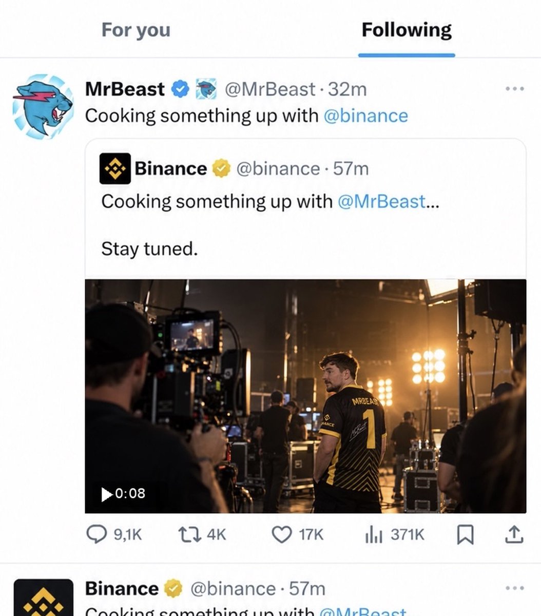 arescoins's tweet photo. 🚨 JUST IN 🚨

Binance just posted about MrBeast’s ( $BEAST ) coin. I warned you all… and now it finally happened.

Only 16 hours until $BEAST launches

🌎 Official Presale: https://t.co/hqvg7Hvyx5
Telegram: https://t.co/A3RFoLqnpU

Sources confirm a $3 launch price – do the math yourself on how many X that is.

On launch day, I wanna see the haters crying 😂