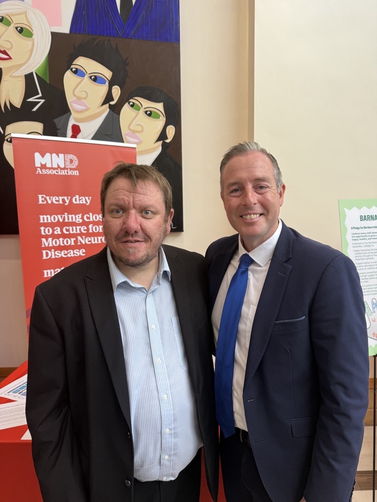 mndcampaigns's tweet photo. Thank you to everyone who stopped to talk to us about MND at the DUP conference in Northern Ireland this week, including @grobinsondup, @paulgivan, @little_pengelly, @jimshannonmp,@Buchanan_dup, Tom Buchanan and Cllr Paula Bradley. https://t.co/aCwKH0m4pS