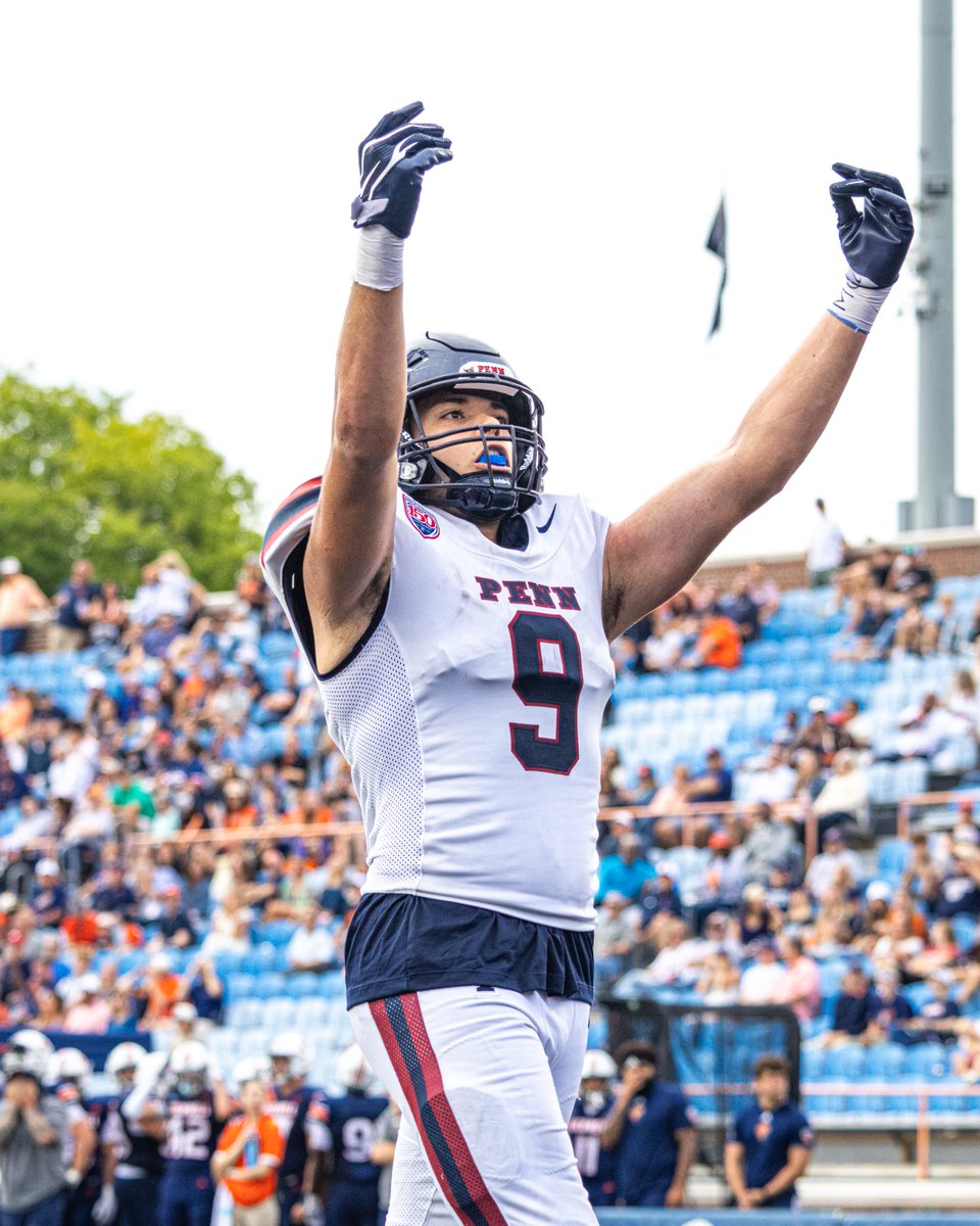 PennFB's tweet photo. The Quakers are back in action on Saturday with a top-10 opponent.

#6/7 Lehigh comes to town for a 1 p.m. kickoff at Franklin Field.

Notes and Preview:
https://t.co/G5VnxQL9CA

#FightonPenn | #1Team1HEARTbeat https://t.co/zNAcKFnuIE