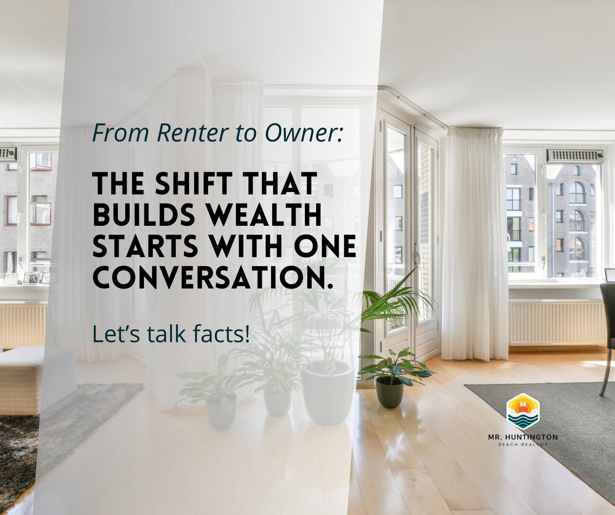 BeachHunti98982's tweet photo. Renting builds your landlord's wealth. Owning builds yours.

The shift starts with one conversation. As your local agent, I’m here to give you the facts about the Huntington Beach real estate market so you can make your move with confidence.

Let’s talk!

#DonMoweryRealEstate https://t.co/iy0NjgZHIV