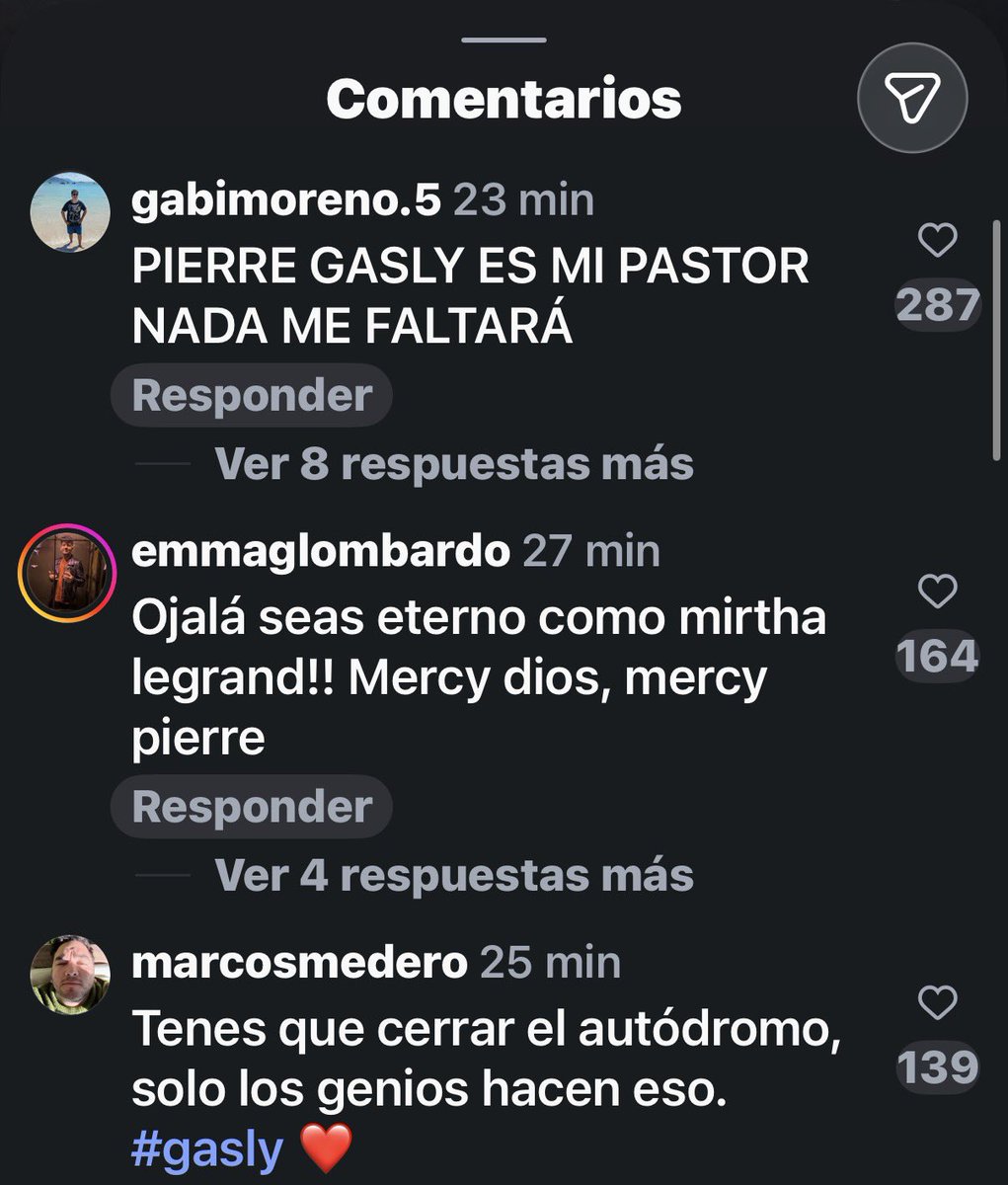 SCHUMIxACADE's tweet photo. JAJAJAJA No puedo con los comentarios que dejaron en el IG de Alpine 

🤣🤣🤣 https://t.co/vZfsX0urTB