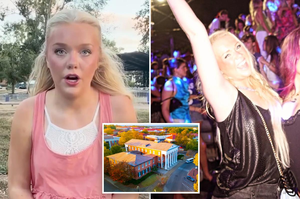 nypost's tweet photo. Ole Miss freshman claims she was spiked, passed out in hall days before two students found dead https://t.co/lUP6ws072O https://t.co/hWnX8MjF5E