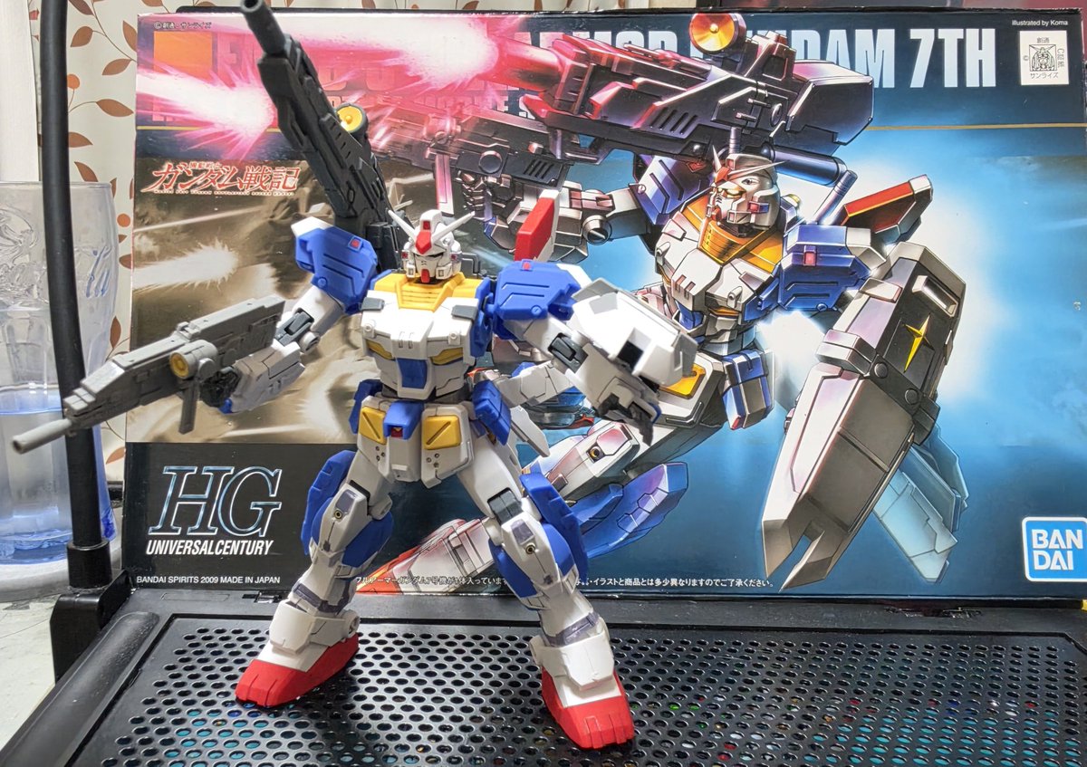8055kenken's tweet photo. HG   フルアーマーガンダム7号機
フルアーマーの名前に負けない重装備キャノンは浪漫です
#ガンプラ
#ガンダム戦記
#プラモデルライフ https://t.co/JYSpGsWu5C