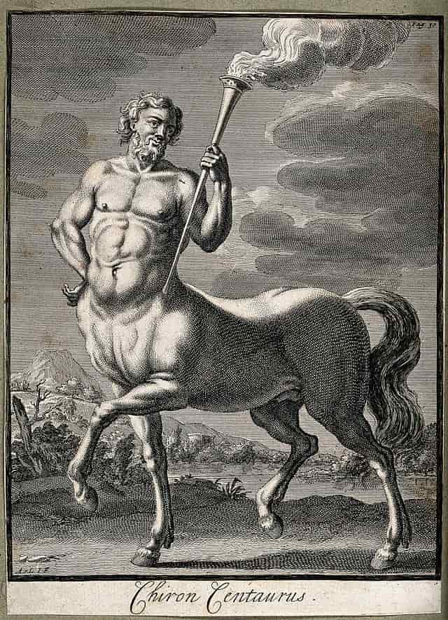 forthrighter's tweet photo. Mythology: Chiron was a wise centaur known for skill in medicine &amp; teaching. Poisoned by an incurable wound from Hercules arrow. He could heal others but not himself. Unhealable pain transformed him into a profound teacher and healer 👉 the "wounded healer" archetype https://t.co/HOFqYpVyzF