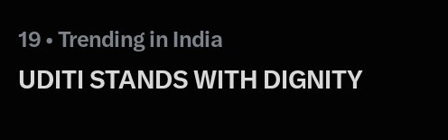 Itsoknayarr's tweet photo. Congratulations, Uditians We’re trending at no 19 right now Keep the momentum going and let’s push it into the Top5

UDITI STANDS WITH DIGNITY https://t.co/ckOP7vCoki