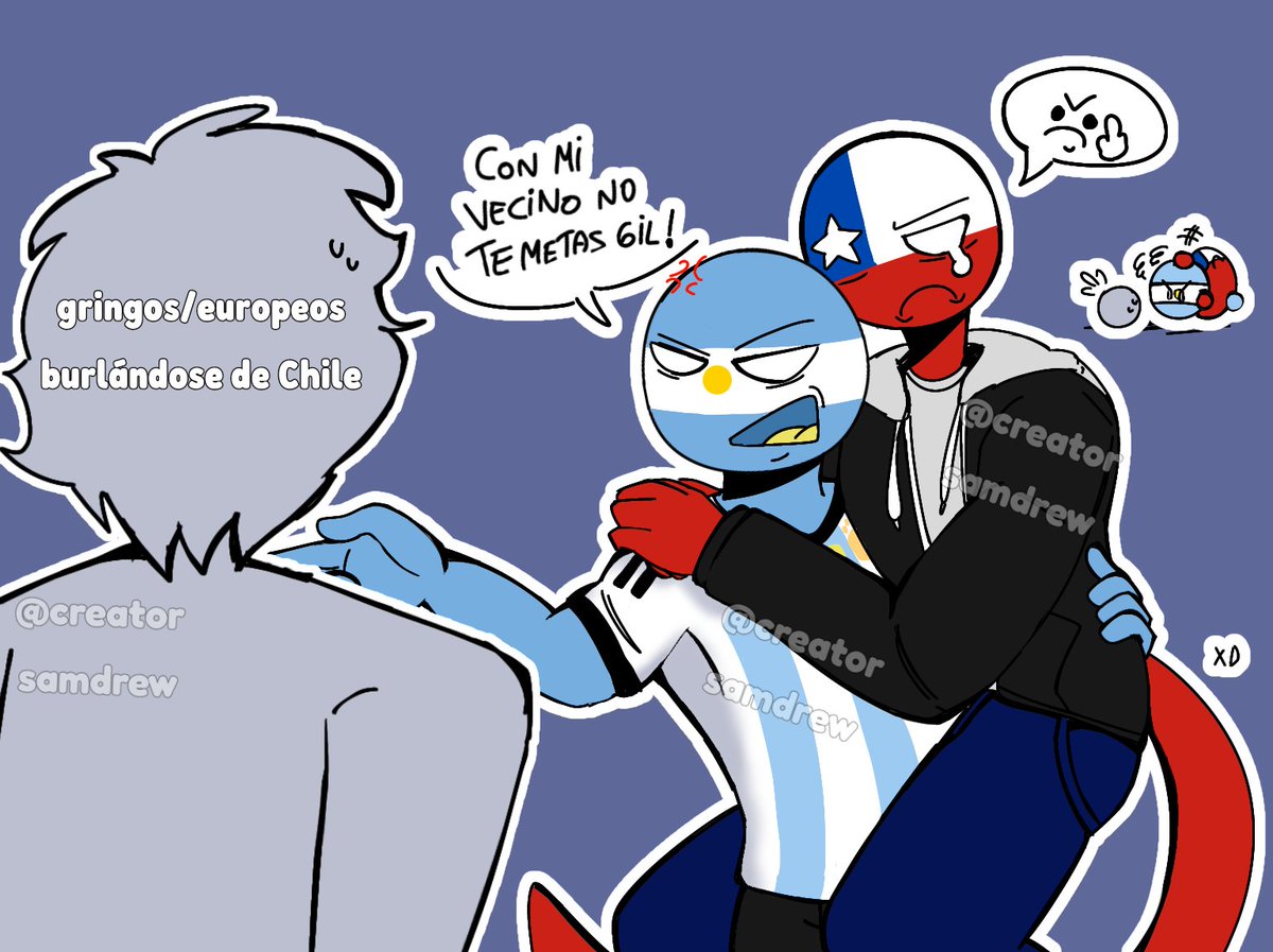 CreatorSamDrew9's tweet photo. 🗣️👌  Neighbors 

(I feel more like they're siblings than a ship from these fandoms xd)

#countryhumans #countryballs https://t.co/Cc2eyOLvBd