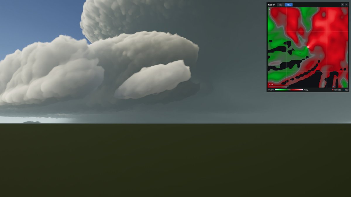 mesoscale_game's tweet photo. Velocity data. Timelapse soon! https://t.co/V9YMdNKO5s