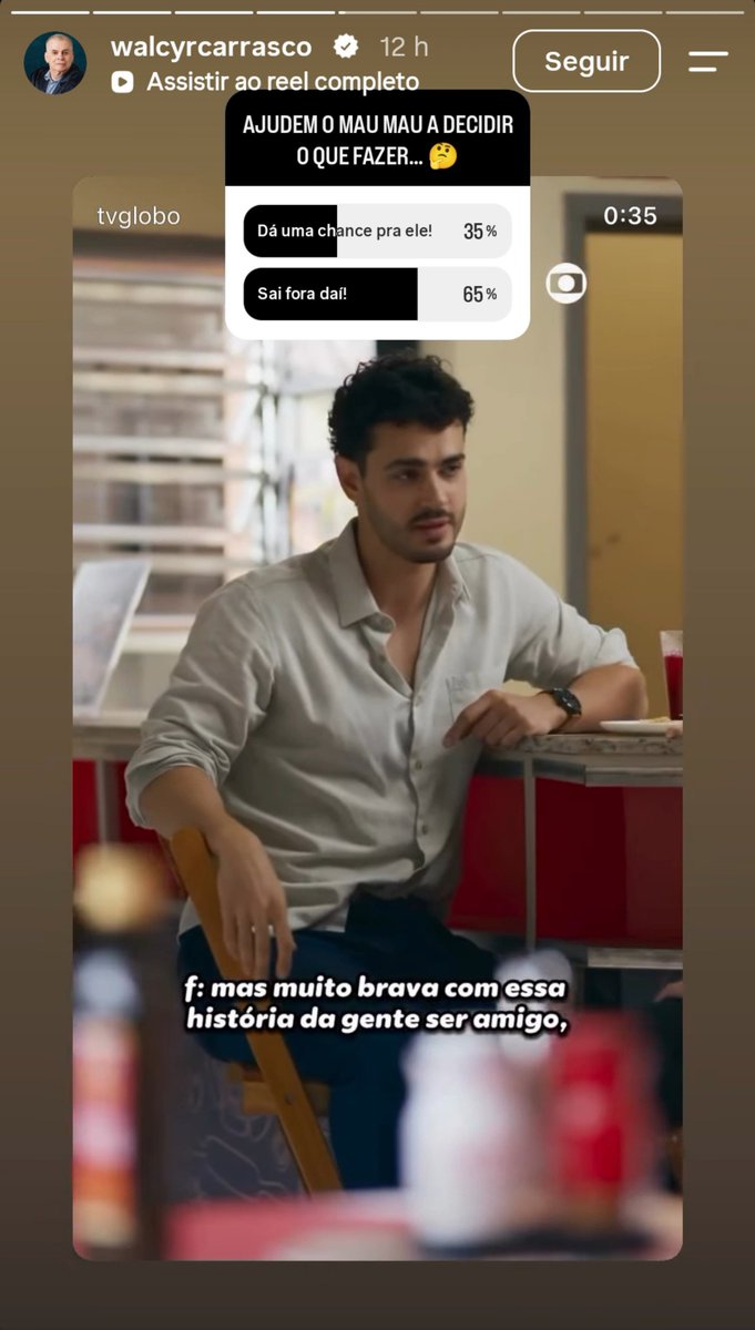 FuturoLoiro's tweet photo. Gente quem não votou na enquete no perfil do Walcyr vota por favor https://t.co/hCKryE1cU4