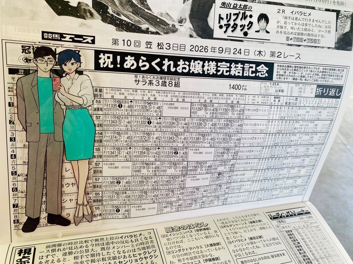 K__Y__'s tweet photo. 🎉🥳😭😂🥹🙌✨
【祝！あらくれお嬢様完結記念】レースを笠松競馬場で開催していただきました‼️
🏇🏇🏇🏇🏇🏇🏇🏇✨✨✨✨✨
協賛レースとっても素敵な思い出となりました😭🙌✨

※⚠️実はまだ完結しておりませんが字数の関係で…🙇🏻‍♀️🙇🏻‍♂️最高のお祝いをしてくれた親戚一同に改めて感謝…🫂🙏😂🥹✨ https://t.co/sua296TPIU