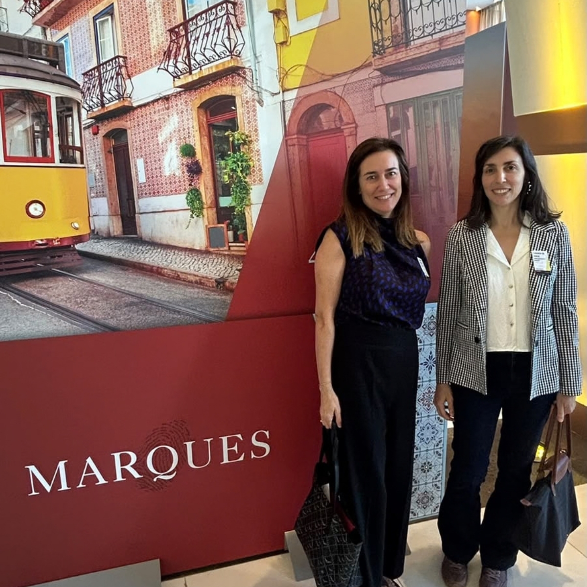 ISERN_IP's tweet photo. Ana Sans and Carmen de Viala representing ISERN at the MARQUES Annual Conference in Lisbon 🇵🇹

Three days of networking with Europe's leading IP firms.

#MARQUES2026 #IntellectualProperty #ISERN https://t.co/vc2X0Wl8US