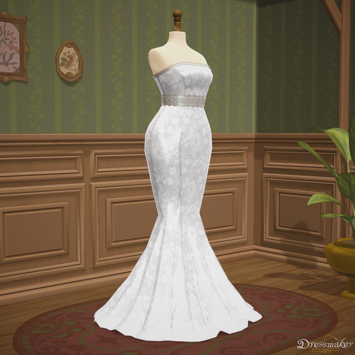 Sadikun_s2's tweet photo. I saw quite a few people sharing some dresses from Dressmaker. I made some videos creating them, and I really loved this wedding dress I made for Prudence. https://t.co/Td63QSNTlv