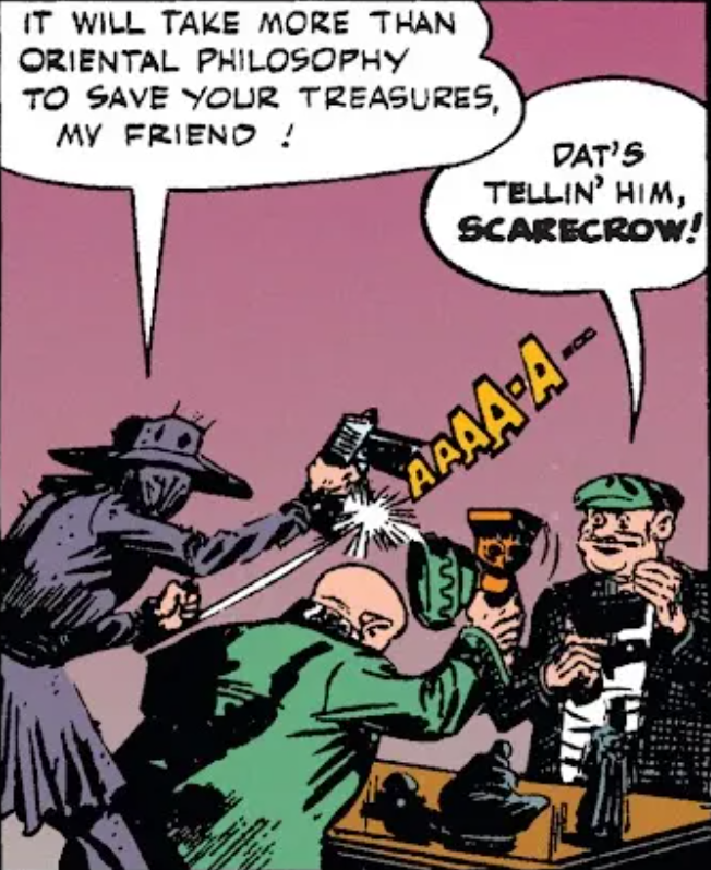 CoolDude98645's tweet photo. Wow, I was a BIG fan of his elaborate weaponization of mankind's deepest and most primal fears but had no idea he was problematic until now. I can no longer in good conscience support Scarecrow 😡 https://t.co/L94Pi3xMog