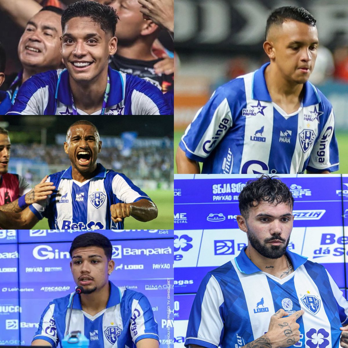 vamosspaysandu's tweet photo. ⚠️ Para 2027, o Paysandu tem cinco jogadores garantidos: o zagueiro Libonati, o lateral-direito Edilson, o volante Henrico e os atacantes Thalyson e Nico Schiappacasse.

📸 Reprodução https://t.co/U4bkG8ZgBJ