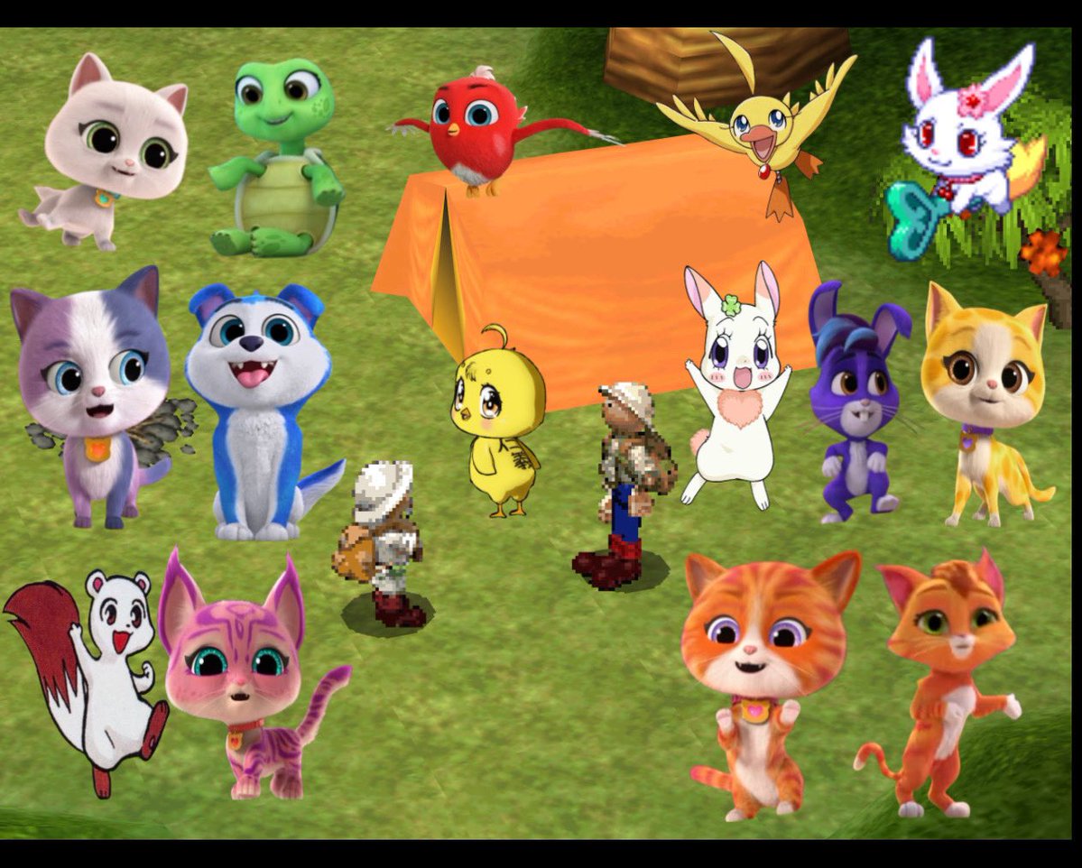 KoppaShiren's tweet photo. ワンダートレックのスーパーキティとレスキューペット ロボゴボ #PrincessTutu #プリンセスチュチュ #Jewelpet #ジュエルペット #RoosterFighter #NiwatoriFighter #ニワトリ・ファイター #HappyHappyClover #はぴはぴクローバー @NovelKirbyFan https://t.co/4gVGtN90x1