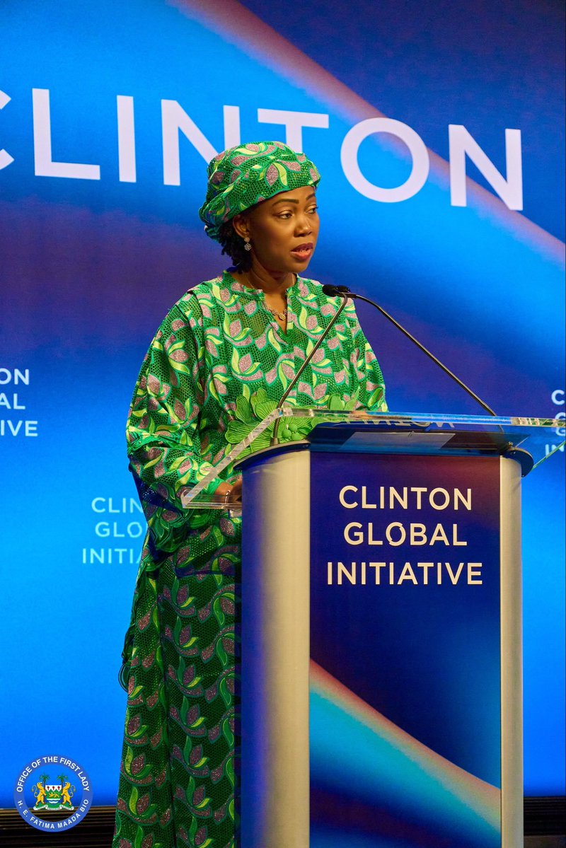FirstLadyBio's tweet photo. At the Clinton Global Initiative, I had the privilege of sharing my perspective on the future we are creating for our children and the responsibility we all carry to ensure that no child is left behind in a rapidly changing world.

I spoke about the importance of digital safety and the urgent need to protect our children as technology becomes an increasingly central part of their education, development, and everyday lives. But protection must go hand in hand with opportunity.

Africa must not simply be a consumer of technologies, policies, and ideas developed elsewhere. We must be partners in the conversations, the planning, the innovation, the invention, and the decision-making that shape our digital future.

Africa has extraordinary young talent, creativity, and ingenuity. Our young people have solutions, and they deserve to be given the opportunity to help design the future—not simply receive it.

The safety of our children is a shared global responsibility. It requires governments, technology leaders, educators, parents, civil society, and young innovators to work together across borders and continents.

My message at CGI was simple: Africa must have a seat at the table, our children must be protected, and collaboration must be at the heart of building a safer and more inclusive digital future.

FMB
