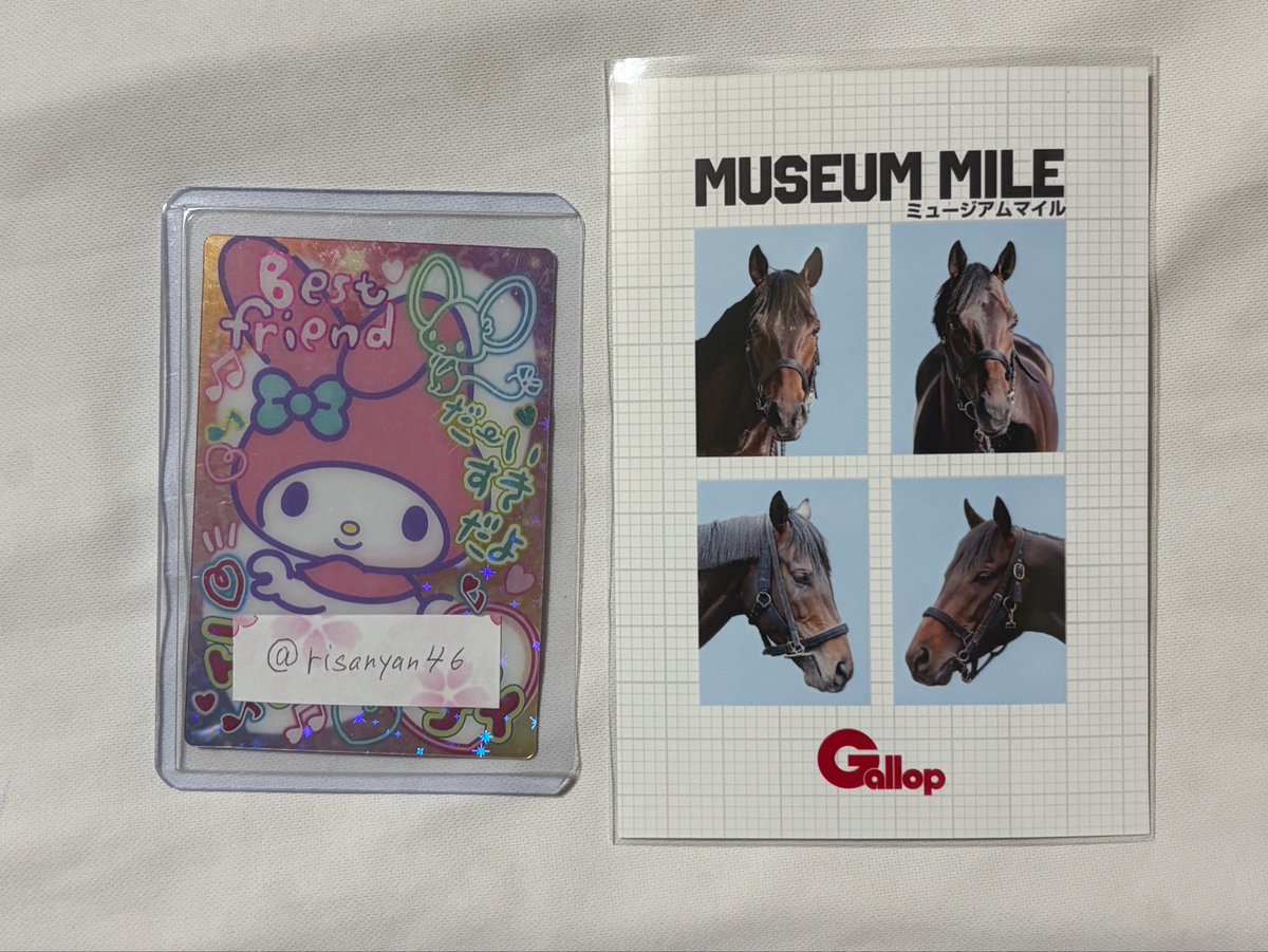 risanyan46's tweet photo. Gallop 名馬証明写真 交換

譲 ミュージアムマイル

求 クロワデュノール

競馬場に行く予定がないため、郵送のみ https://t.co/ZQDq294SSz
