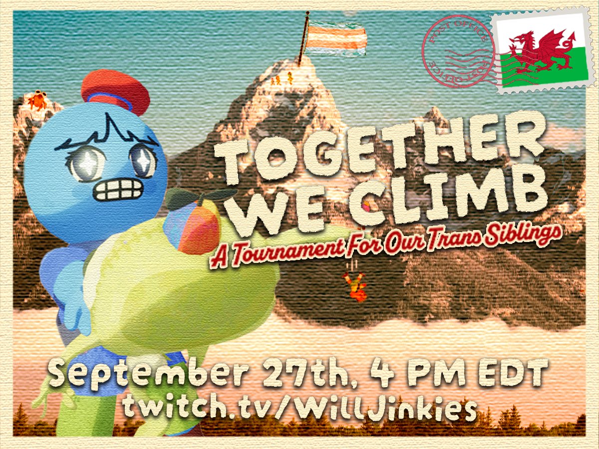 MxJinkies's tweet photo. THIS SUNDAY!

join me, @HarleenStuff, and more than a hundred creators in raising money for Trains Aid Cymru while we play Peak!! by tuning in you can help us make noise for our trans siblings in Wales *and* give our players secret challenges that could help them win the game 👀 https://t.co/Iu2vWFsQvO