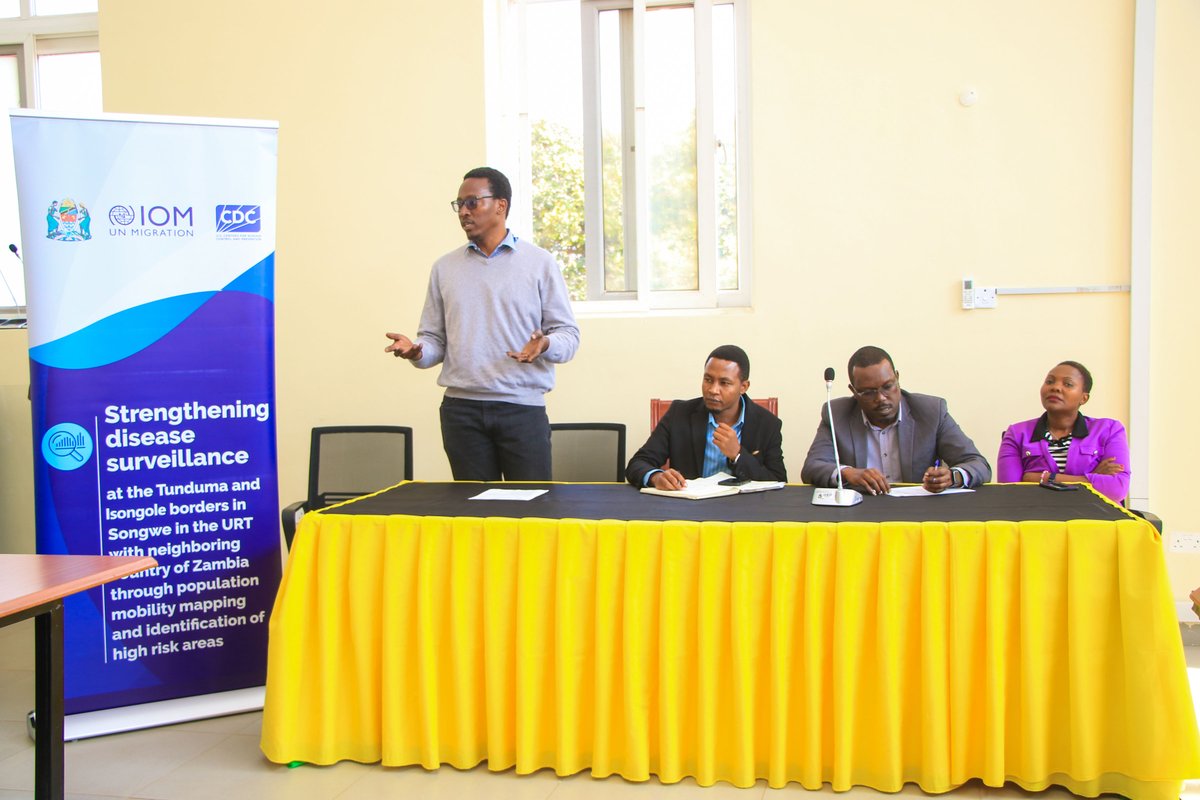 IOMTanzania's tweet photo. Turning mobility data into action! IOM, @CDCgov and @wizara_afyatz are strengthening border health surveillance at #Tunduma OSBP and #Isongole PoE to improve disease detection and response.
#BorderHealth #HealthSecurity #Tanzania #USCDC #IOMTanzania #MOHTz https://t.co/C1OLN4lq6T