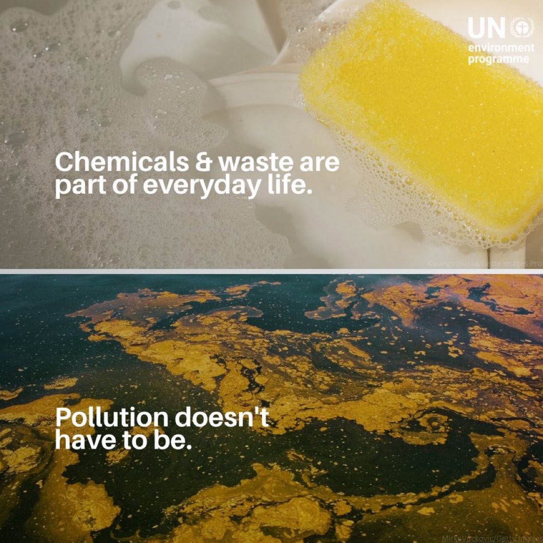 de_chardin's tweet photo. Les produits chimiques font partie de la vie moderne. Mais lorsqu’ils ne sont pas bien gérés, ils contribuent à la pollution qui nuit aux écosystèmes et cause au moins 9 millions de décès par an.
La science montre qu’il est possible de #BeatPollution : conception plus intelligente → utilisation plus sûre → gestion saine → personnes et planète en meilleure santé.
Via @UNEP