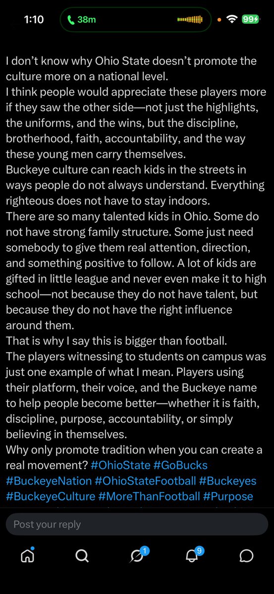 letmedecide2020's tweet photo. People wonder why I love Ohio State Football So Much .. It was never about the game itself BelieveInPeople #MindsetMatters #SelfDiscovery #PersonalGrowth #HealingJourney #FaithJourney #PositiveMindset #GrowthMindset #LifePerspective #AuthenticSelf https://t.co/SeXpEumGI7